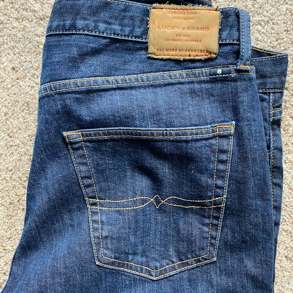 Mens Lucky Brand 410 Athletic Slim Jeans 38/30